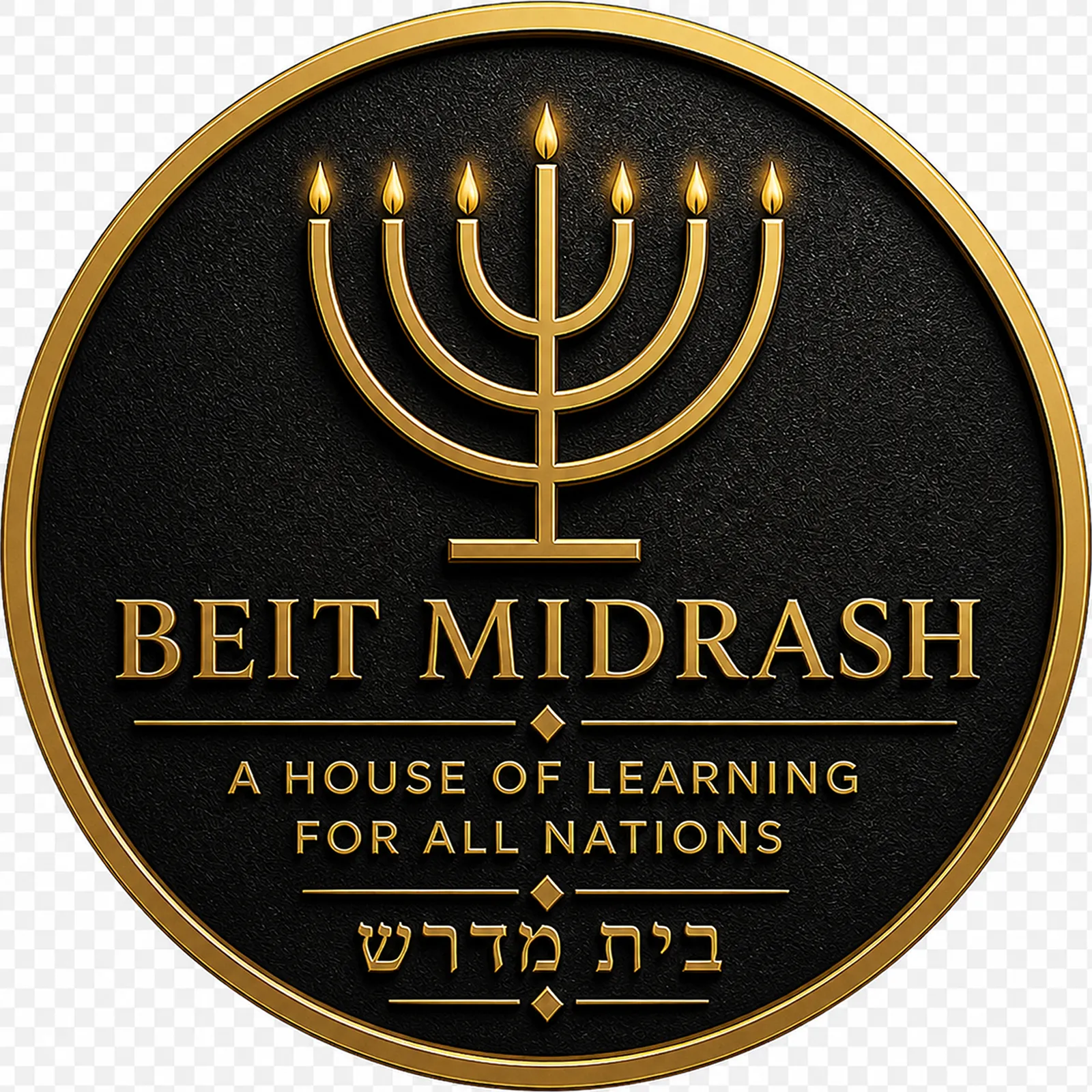Beit Midrash medallion emblem